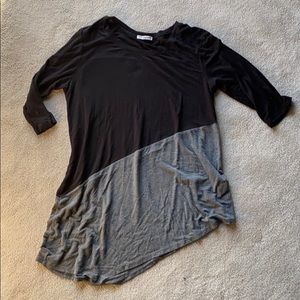 Black and grey top